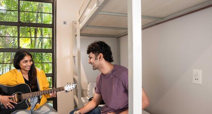 Zostel Plus Panchgani Room Type - Mixed Dorm | 1 Bed in 6-Bunk Bed AC Container Dorm | Shared Attached Bathroom Zostel Plus Panchgani Room Type - Mixed Dorm | 1 Bed in 6-Bunk Bed AC Container Dorm | Shared Attached Bathroom