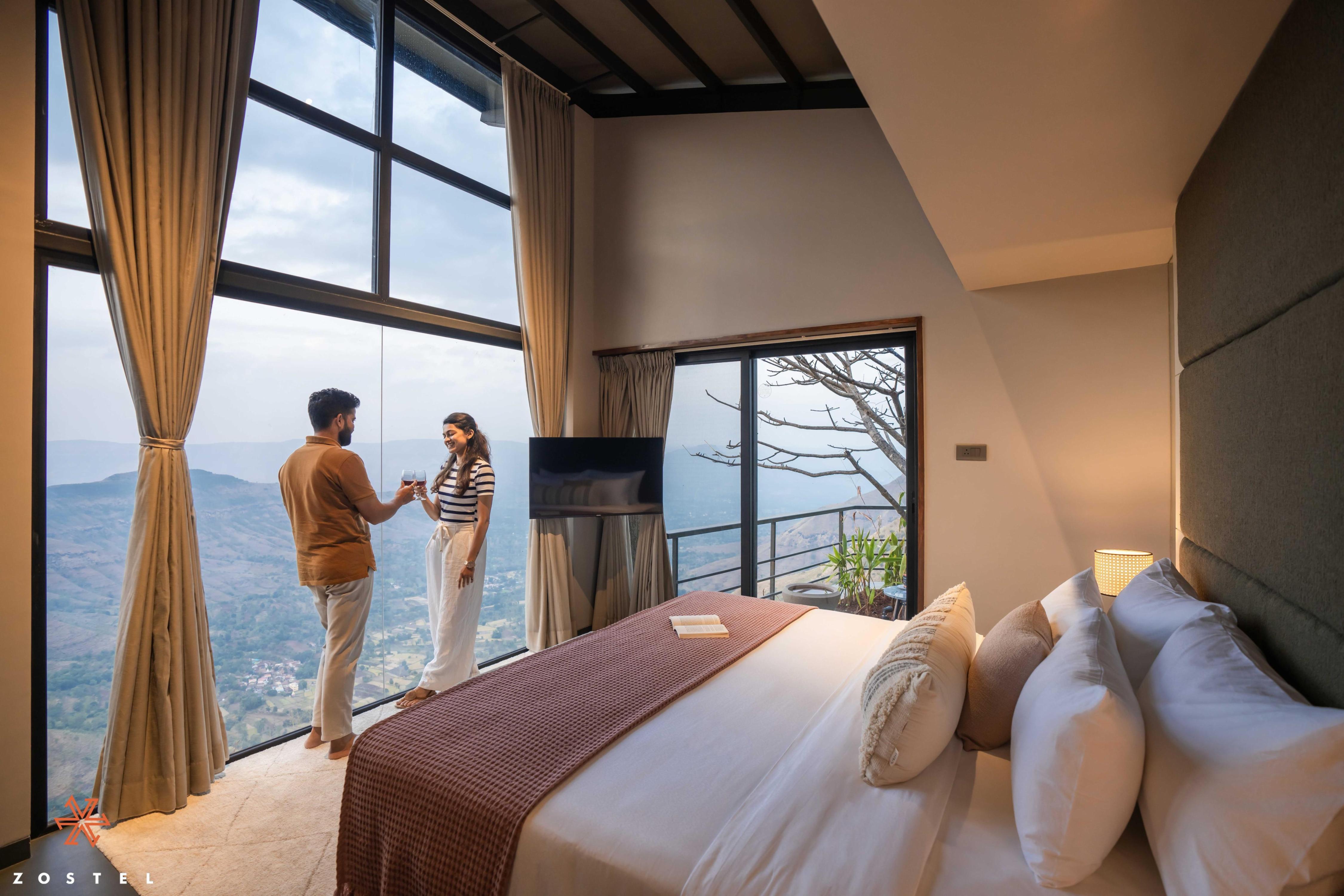 Zostel Plus Panchgani Room Type - Luxury Room (with private outdoor patio)