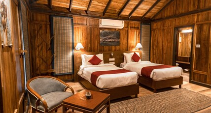 TENDU LEAF JUNGLE RESORT Room Type - DELUXE HUTS