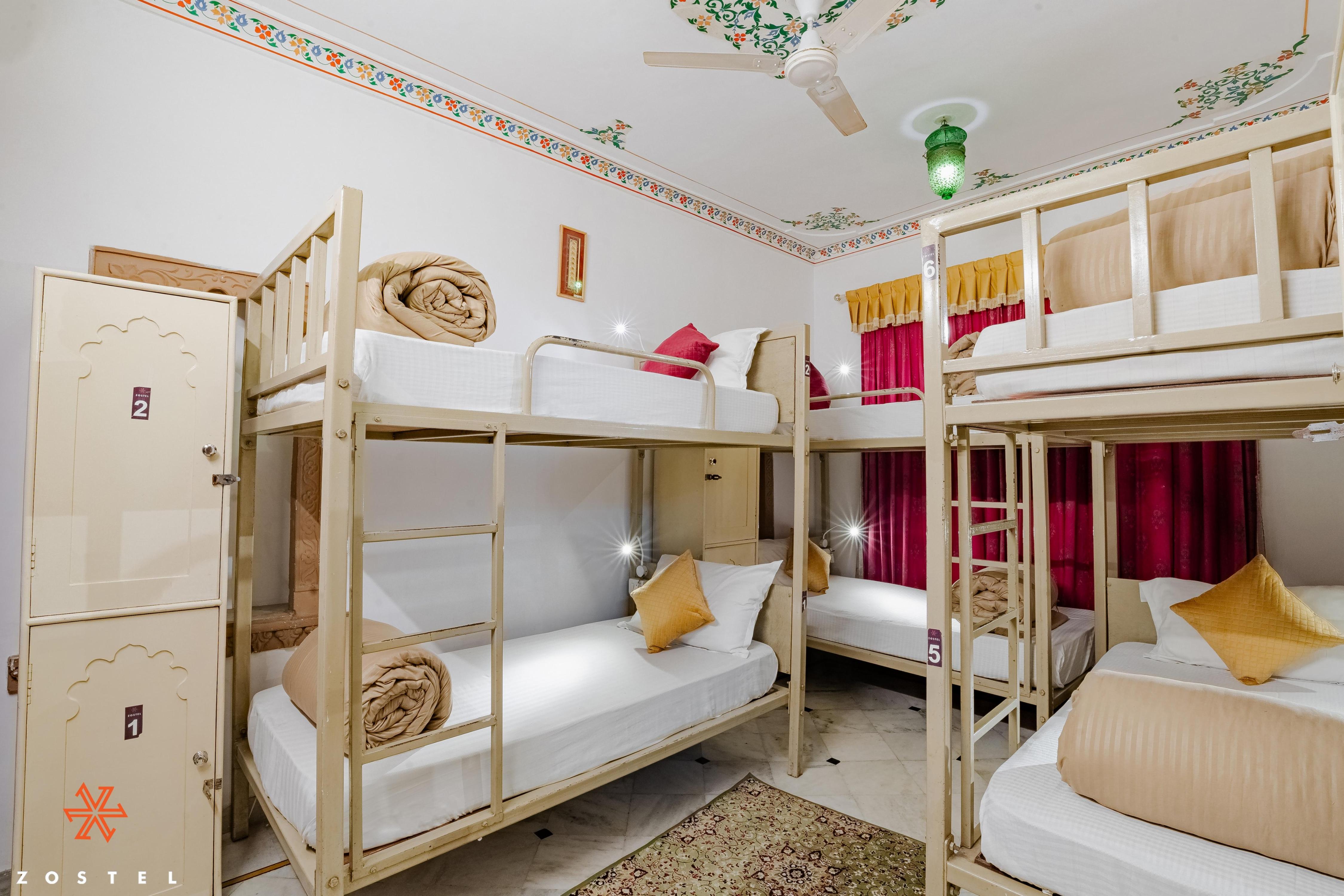 Zostel Udaipur Room Type - Mixed Dorm | 1 Bed in Deluxe 6-Bunk Bed AC Dorm | Shared Attached Bathroom Zostel Udaipur Room Type - Mixed Dorm | 1 Bed in Deluxe 6-Bunk Bed AC Dorm | Shared Attached Bathroom