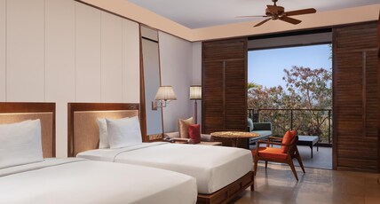 Hilton Goa Resort,Candolim Room Type - Queen Superior Room Tropical view with Balcony Hilton Goa Resort,Candolim Room Type - Queen Superior Room Tropical view with Balcony