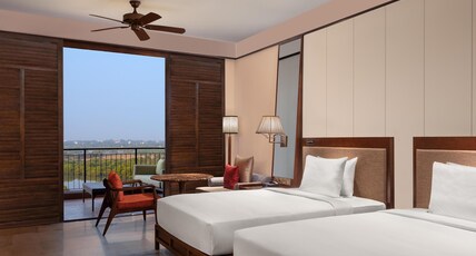 Hilton Goa Resort,Candolim Room Type - Queen Premium River View Room with veranda Hilton Goa Resort,Candolim Room Type - Queen Premium River View Room with veranda