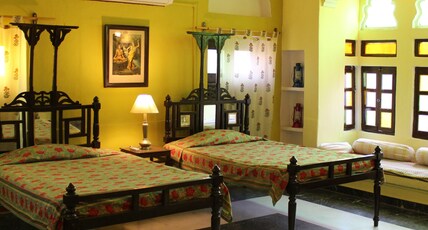 Ghanerao Royal Castle Room Type - Heritage Deluxe Room with Balcony and Living Area