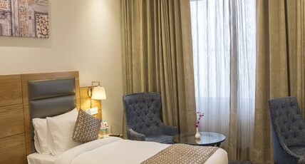 Regenta Central Cassia Zirakpur Chandigarh Room Type - Deluxe Twin Room -Enjoy Happy Hours with 1+1 offer on Mocktails and Alcoholic Beverages (Indian-Made Regenta Central Cassia Zirakpur Chandigarh Room Type - Deluxe Twin Room -Enjoy Happy Hours with 1+1 offer on Mocktails and Alcoholic Beverages (Indian-Made