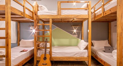 Zostel Plus Nainital (Naina Range) Room Type - 1 Bunk Bed | Deluxe 6 Bed Mixed Dorm | Shared en-suite washroom Zostel Plus Nainital (Naina Range) Room Type - 1 Bunk Bed | Deluxe 6 Bed Mixed Dorm | Shared en-suite washroom
