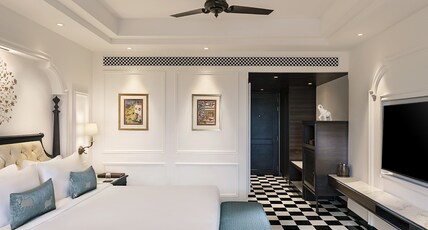 Aurika, Udaipur - Luxury by Lemon Tree Hotels Room Type - Deluxe Vista Room with King Bed and Panoramic view Aurika, Udaipur - Luxury by Lemon Tree Hotels Room Type - Deluxe Vista Room with King Bed and Panoramic view