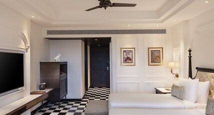 Aurika, Udaipur - Luxury by Lemon Tree Hotels Room Type - Premier Vista Room with Twin Bed and Private Terrace Aurika, Udaipur - Luxury by Lemon Tree Hotels Room Type - Premier Vista Room with Twin Bed and Private Terrace