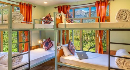 Zostel Old Manali Room Type - A Bed in 4 Bed Female Dorm | Shared attached washroom|