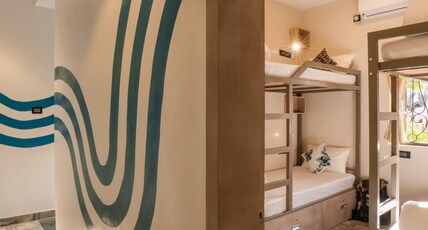 Zostel Goa (Morjim) Room Type - 1 Bunk Bed | Standard 4 Bed Mixed Dorm | Common shared washroom
