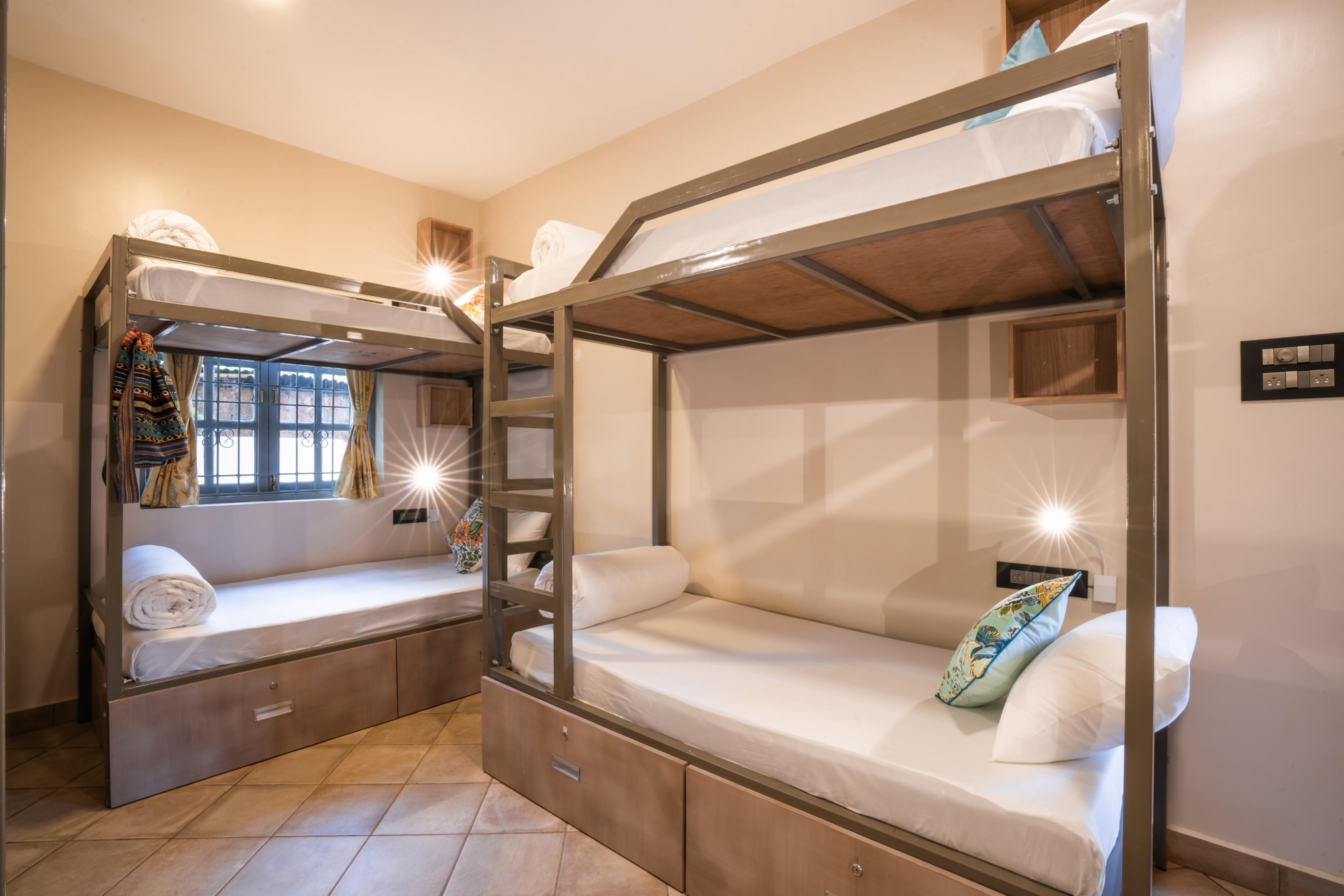 Zostel Goa (Morjim) Room Type - 1 Bunk Bed | Deluxe 8 Bed Mixed Dorm | Shared en-suite washroom