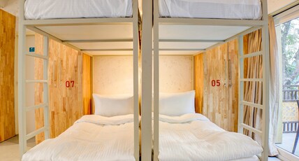 Bedzzz Rishikesh by Leisure Hotels (Laxman Jhula) Room Type - Bed in 16 Bed Female Only AC Dormitory with Connected Bathroom Bedzzz Rishikesh by Leisure Hotels (Laxman Jhula) Room Type - Bed in 16 Bed Female Only AC Dormitory with Connected Bathroom