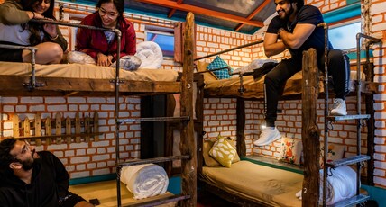 Zostel Plus Mussoorie (Kempty) Room Type - 1 Bunk Bed | 4 Bed Mixed Dorm | Shared en-suite washroom