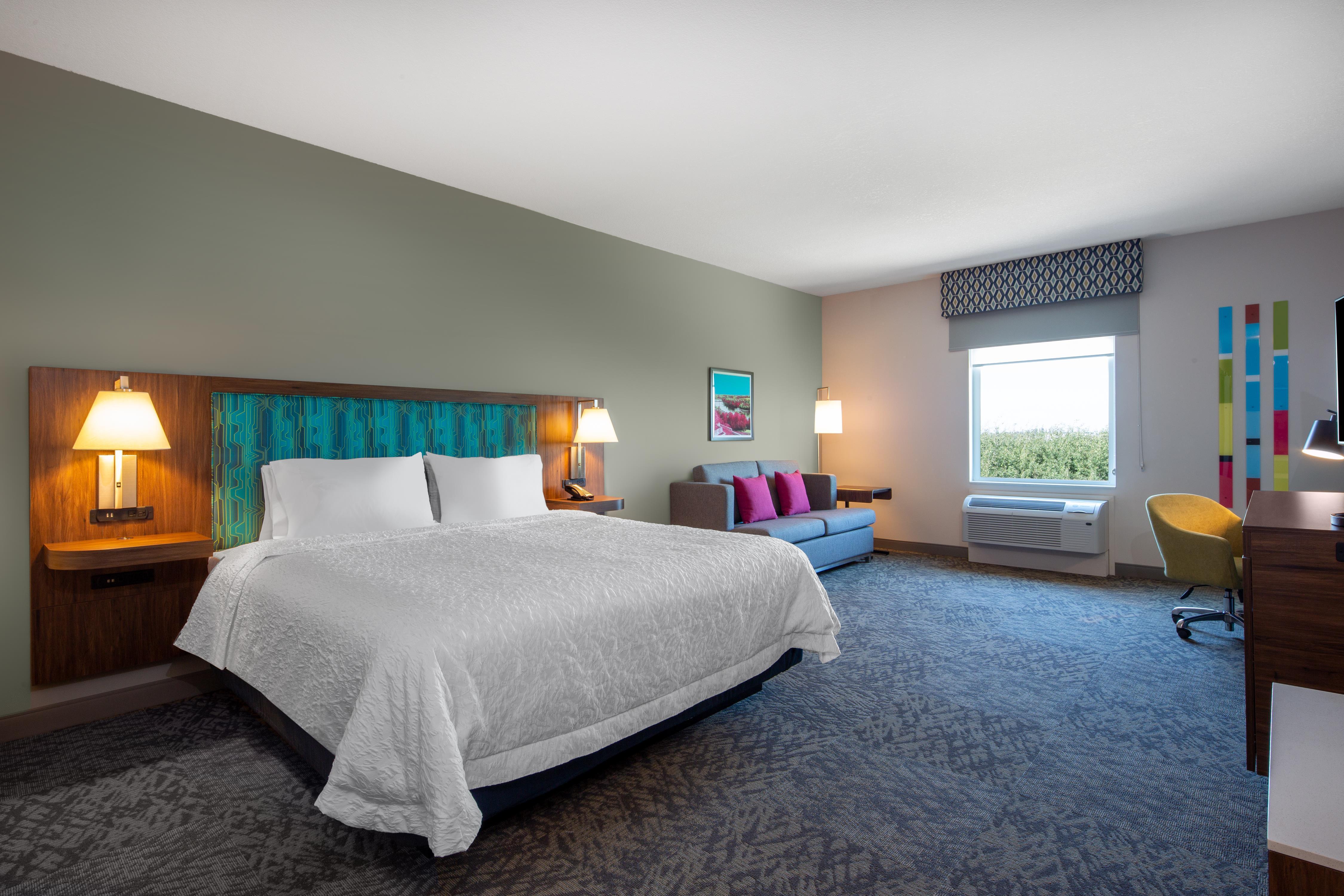 Hampton Inn & Suites Edmonton St. Albert Room Type - 1 KING BD SOFA SOAKER TUB