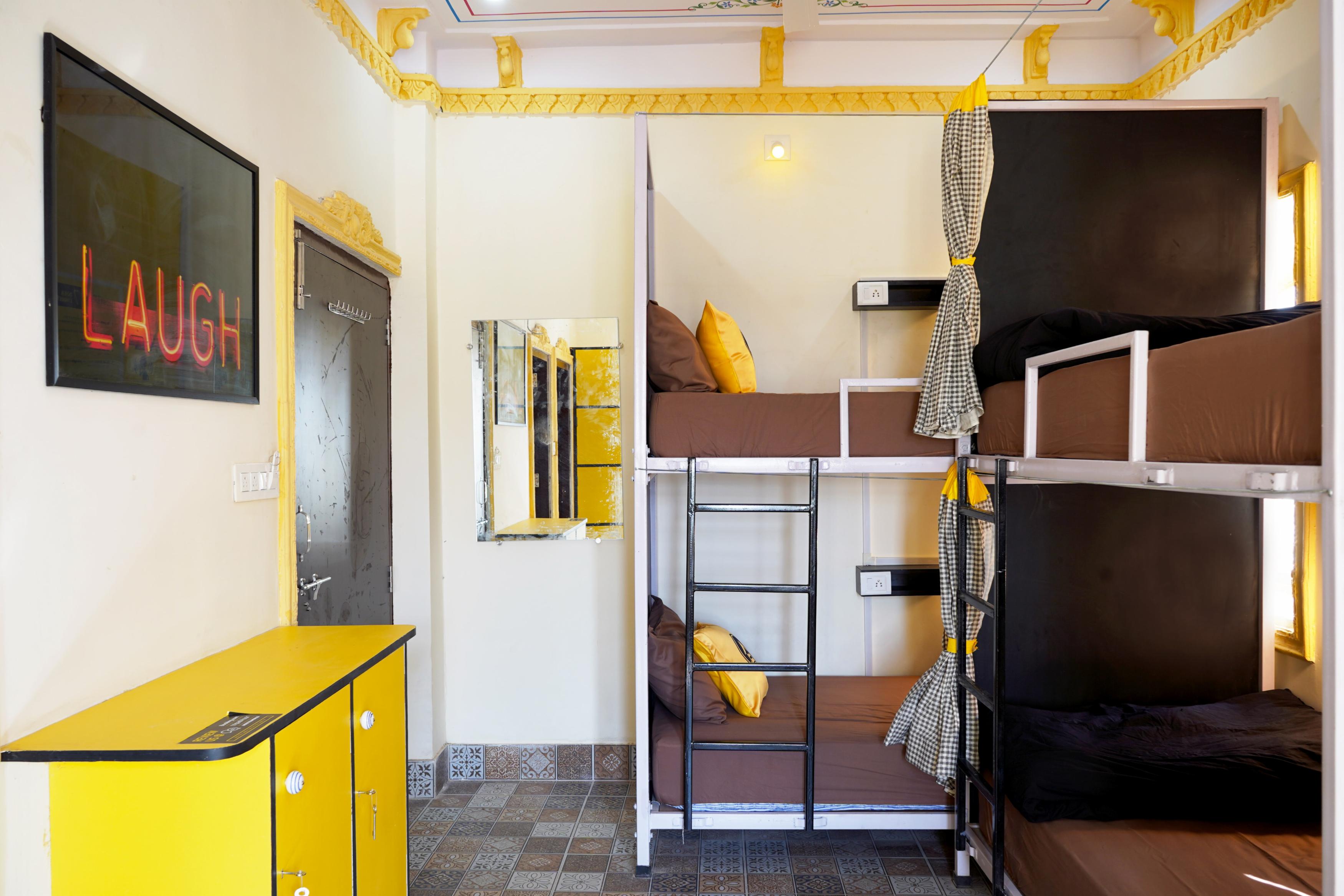 The Hosteller Udaipur | Rooms & Dorms Room Type - Bed in 6 Bed Mixed Dormitory