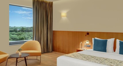 The Fern Residency Jamnagar, Series by Marriott Room Type - Winter Green, Guest room, 1 King, City view The Fern Residency Jamnagar, Series by Marriott Room Type - Winter Green, Guest room, 1 King, City view