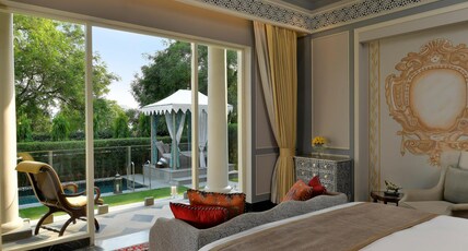 Raffles Udaipur Room Type - Flamingo Signature Room with Pool and Balcony