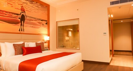 Regenta Central Udaipur Room Type - Executive King Bed Room Enjoy Happy Hour 1+1 mocktail IMFL timing 4-7 pm Regenta Central Udaipur Room Type - Executive King Bed Room Enjoy Happy Hour 1+1 mocktail IMFL timing 4-7 pm