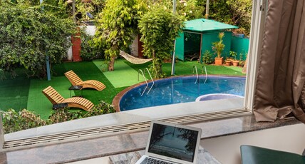 Dwarkadhish Palm Valley(Pure Veg),Mahabaleshwar Room Type - Pool View Queen Room