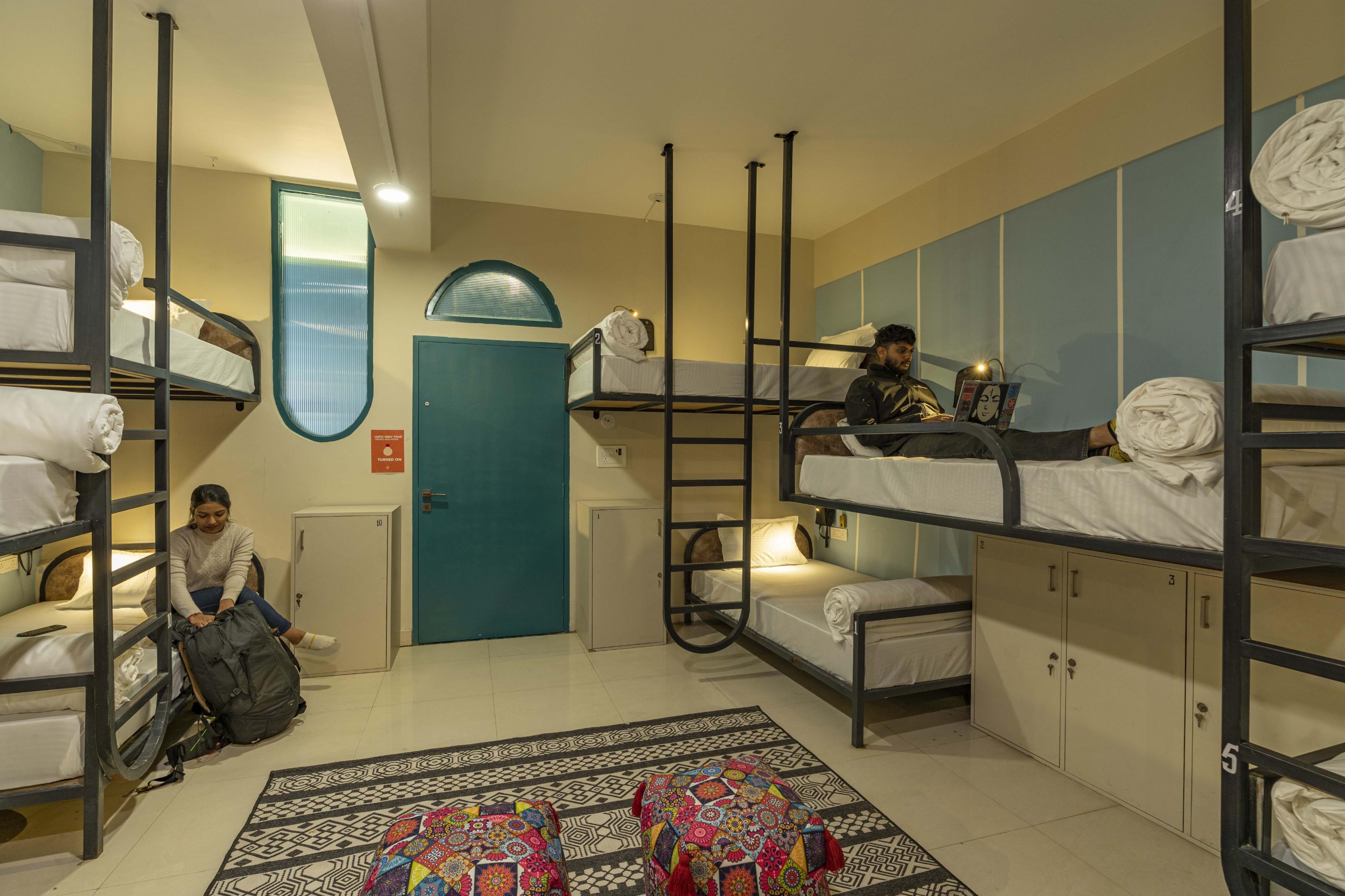 Zostel Bundi Room Type - 1 Bunk Bed | Standard 10 Bed Mixed Dorm | Shared en-suite washroom