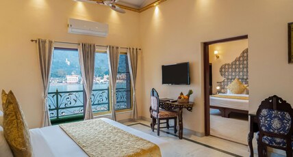 The Neeraj Ganga Heritage Palace Room Type - Family Suite with Ganga View and Bathtub | 2 Room and 2 Washroom | The Neeraj Ganga Heritage Palace Room Type - Family Suite with Ganga View and Bathtub | 2 Room and 2 Washroom |