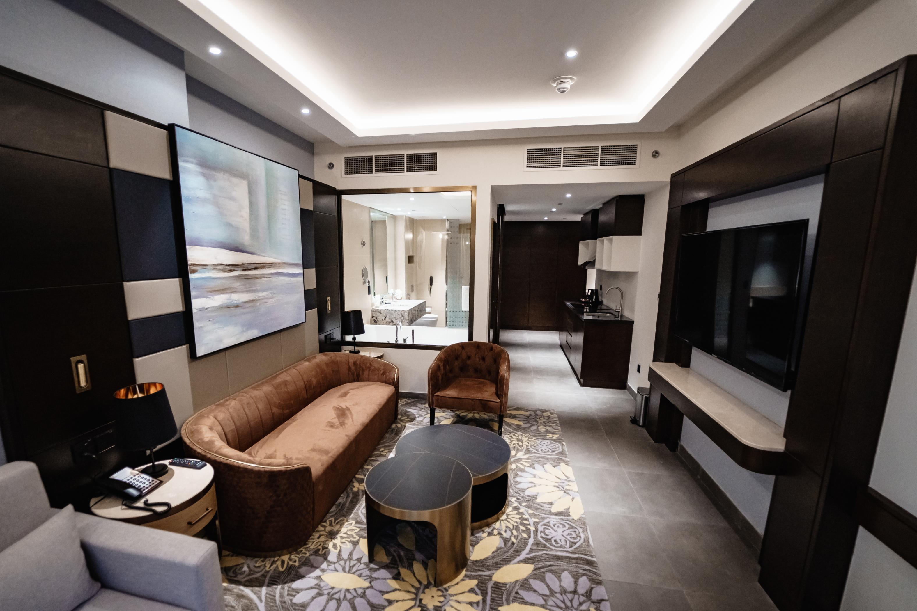 Ramee Dream Hotel Downtown Room Type - Luxury Suite Room with Kitchenette:-Living Room with Canal View