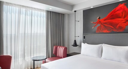 Radisson RED Chandigarh Mohali Room Type - Junior Suite with King Bed and Living Room Radisson RED Chandigarh Mohali Room Type - Junior Suite with King Bed and Living Room