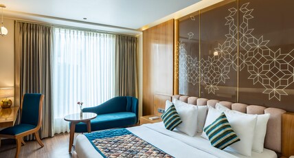 Country Inn Hall of Heritage Amritsar- 6 Mins to Golden Temple Room Type - Deluxe Room , with Front Facing view Country Inn Hall of Heritage Amritsar- 6 Mins to Golden Temple Room Type - Deluxe Room , with Front Facing view