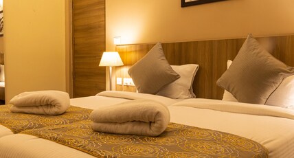 Starlit Suites Tirupati Room Type - Premium One Bedroom Suite With Kitchenette Living Area and Balcony Starlit Suites Tirupati Room Type - Premium One Bedroom Suite With Kitchenette Living Area and Balcony