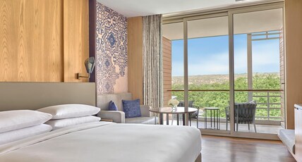 Aravali Marriott Resort & Spa, Delhi NCR Room Type - Deluxe Guest room, 1 King Bed, Pool View Aravali Marriott Resort & Spa, Delhi NCR Room Type - Deluxe Guest room, 1 King Bed, Pool View