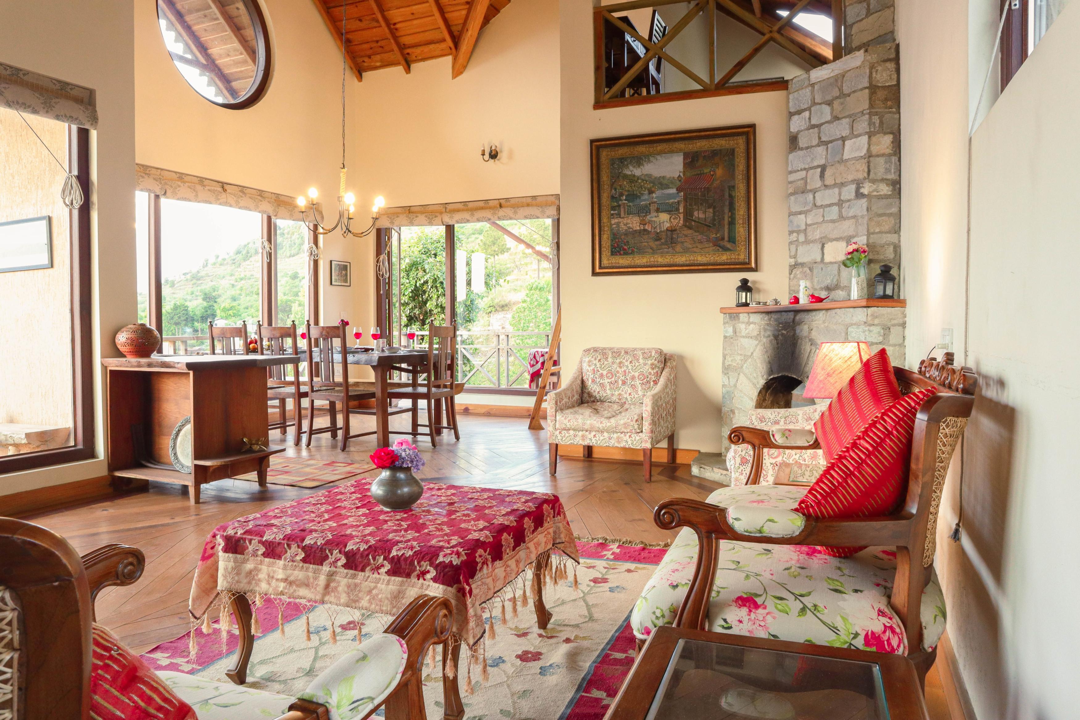 Hostie Chirping Chidiya 4BHK Chalet in Hartola near Mukteshwar - Tap to explore photos