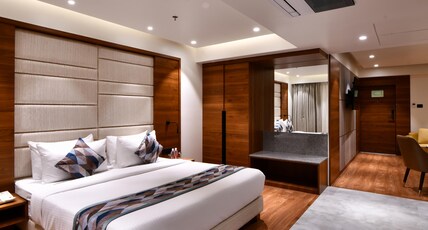 Regenta Fairlark Vadodara Room Type - Orchid Suite +Airport + Railway Station Transfer (Subject to availability requires a minimum notice Regenta Fairlark Vadodara Room Type - Orchid Suite +Airport + Railway Station Transfer (Subject to availability requires a minimum notice