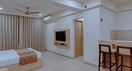 The Fern Habitat, Candolim, Goa, Series by Marriott Room Type - Winter Green Studio Suite, 1 Queen Bed The Fern Habitat, Candolim, Goa, Series by Marriott Room Type - Winter Green Studio Suite, 1 Queen Bed