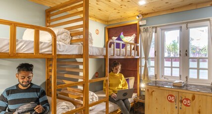 Zostel Plus Kareri Room Type - 1 Bunk Bed | 6 Bed Mixed Dorm | Common shared washroom