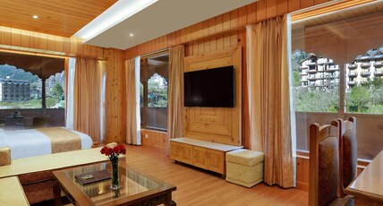 Tiaraa Hotels and Resorts Manali Room Type - Heritage Room with Balcony and Hampta Valley View Tiaraa Hotels and Resorts Manali Room Type - Heritage Room with Balcony and Hampta Valley View