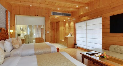 Tiaraa Hotels and Resorts Manali Room Type - Family Room with Balcony and Mountain View for 4 Person Tiaraa Hotels and Resorts Manali Room Type - Family Room with Balcony and Mountain View for 4 Person