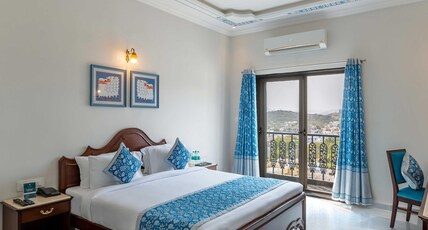 Maan Vilas | Swimming Pool | Boutique Hotel in Udaipur Room Type - Superior Mountain View Balcony Room