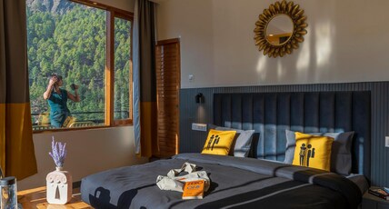 The Hosteller Kasol, Parvati Valley Room Type - Superior Double Room with Balcony and Mountain View x A Block