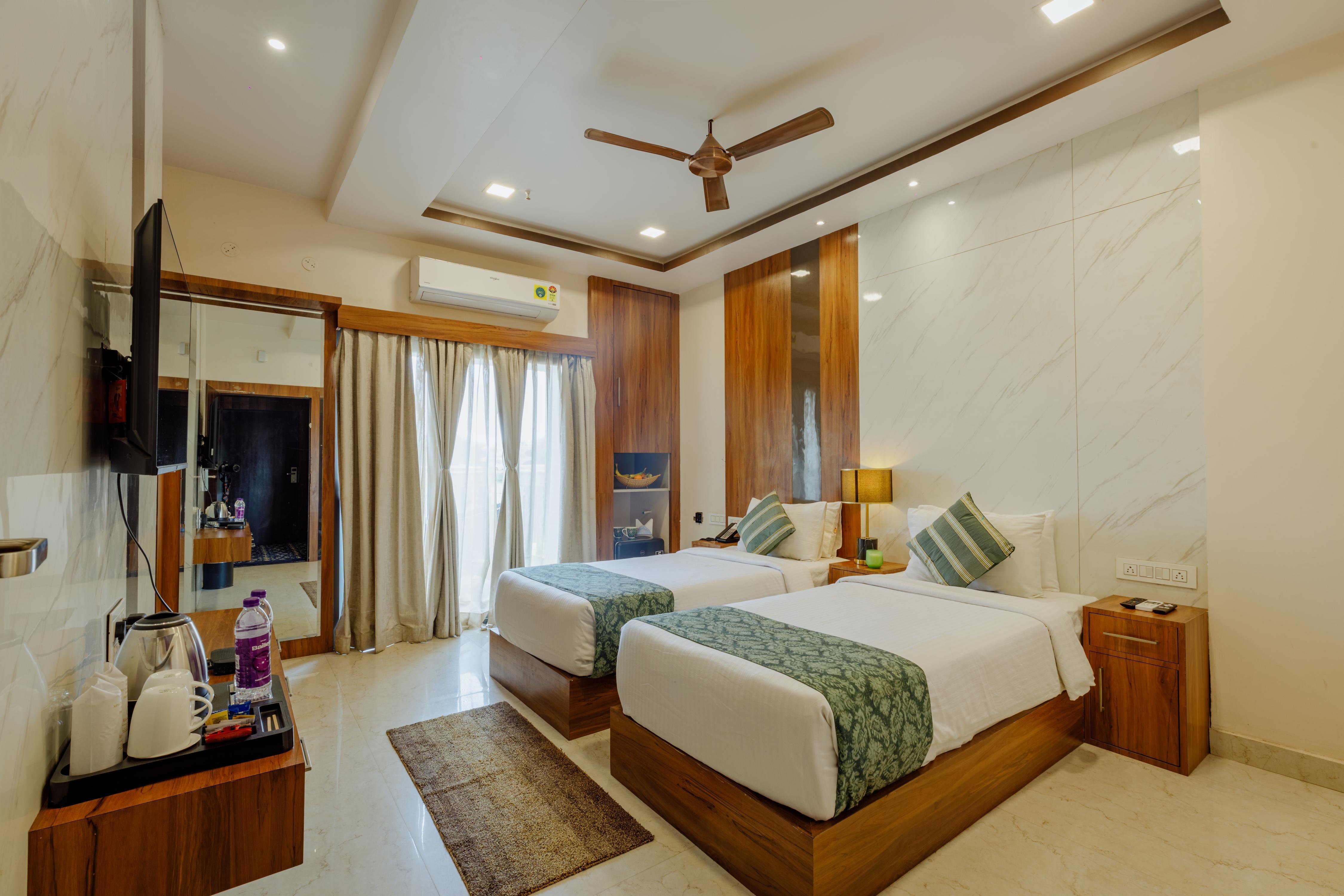 Balkrishna palace Room Type - THE TWINS (Balcony with Hill View)