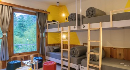 Zostel Kasol (Katagla) Room Type - 1 Bunk Bed | Deluxe 4 Bed Female Dorm | Shared en-suite washroom Zostel Kasol (Katagla) Room Type - 1 Bunk Bed | Deluxe 4 Bed Female Dorm | Shared en-suite washroom