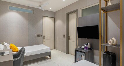Y Stays by Lime Tree Hotels , Greater Noida Nearby India Expo Centre & Mart Room Type - Deluxe Double or Twin Room - HI Speed WIFI Y Stays by Lime Tree Hotels , Greater Noida Nearby India Expo Centre & Mart Room Type - Deluxe Double or Twin Room - HI Speed WIFI