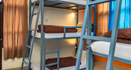 Bunker Bir Room Type - 6 bed mixed dorm with attached washroom plus balcony