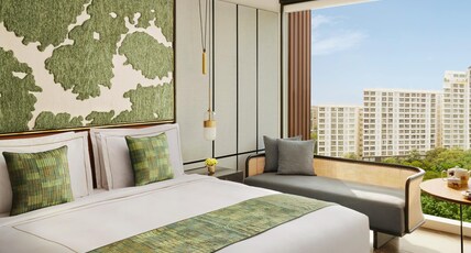 Taj The Trees Mumbai Room Type - Taj Club King Bed With Breakfast, One Way Airport Transfer, Evening Cocktail Hours, Club Lounge acce Taj The Trees Mumbai Room Type - Taj Club King Bed With Breakfast, One Way Airport Transfer, Evening Cocktail Hours, Club Lounge acce