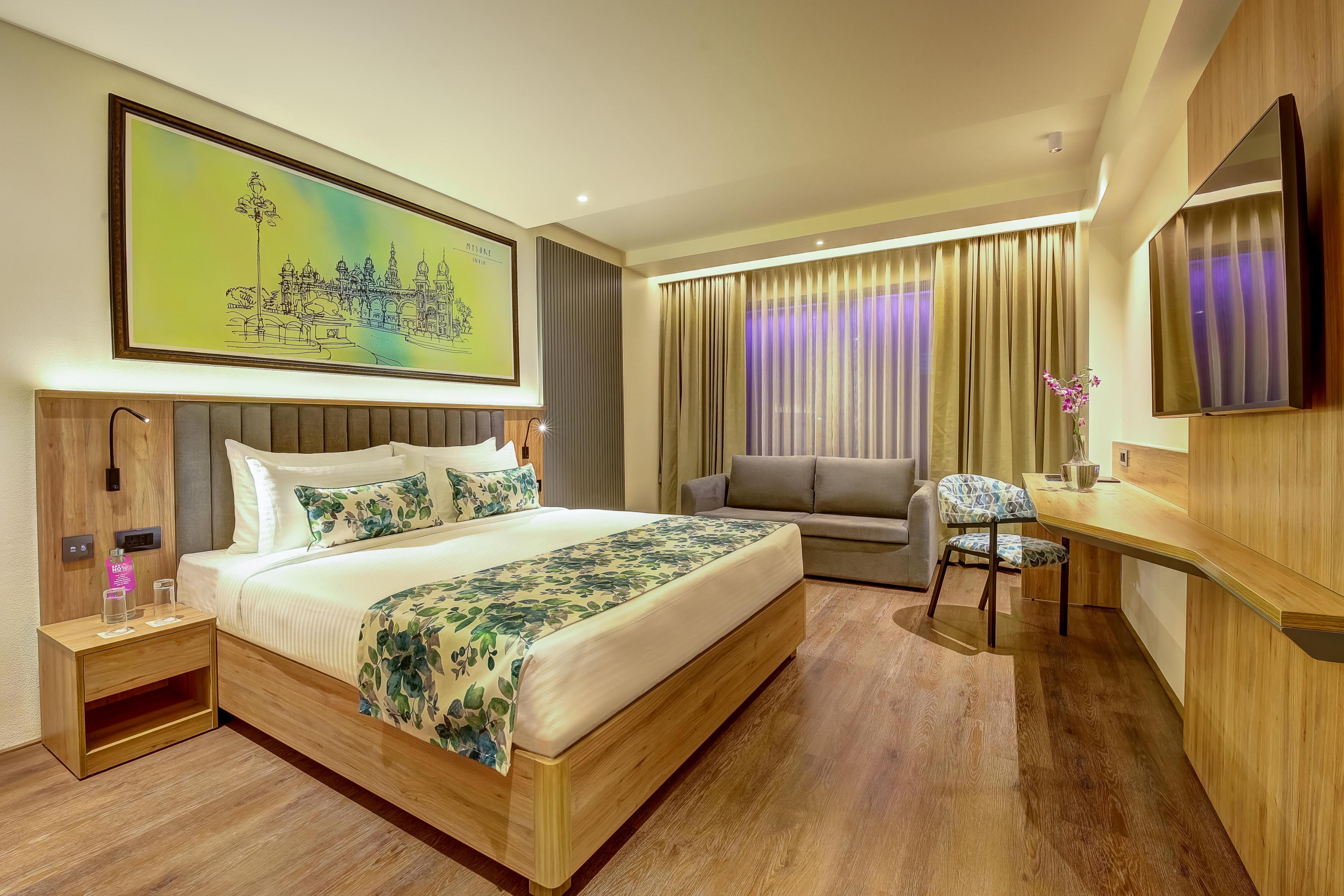 Regenta Central Javaji Mysore Room Type - Deluxe Double Room Enjoy Happy Hour 1+1 Mocktail timing 11 am -7 Pm