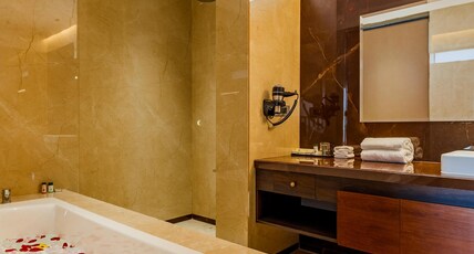 Sajjan Bagh Resort and Spa Kumbhalgarh Room Type - Fort View Bathtub ( Include 1 Veg Hot Starter 07.30 to 08.30 PM ) Sajjan Bagh Resort and Spa Kumbhalgarh Room Type - Fort View Bathtub ( Include 1 Veg Hot Starter 07.30 to 08.30 PM )