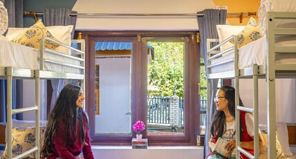 Zostel Pahalgam Room Type - 1 Bunk Bed | Deluxe 4 Bed Female Dorm | Shared en-suite washroom