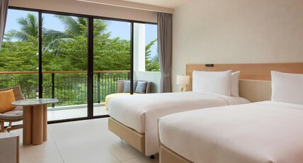 Le Meridien Phuket Mai Khao Beach Resort Room Type - 2 Bedroom Suite 1 King and 2 Doubles, Garden view, Balcony for 4 Persons Only(5th persons with addit Le Meridien Phuket Mai Khao Beach Resort Room Type - 2 Bedroom Suite 1 King and 2 Doubles, Garden view, Balcony for 4 Persons Only(5th persons with addit