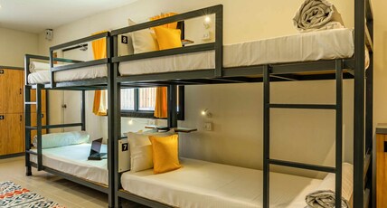 Zostel Pune (Viman Nagar) Room Type - 1 Bunk Bed | Deluxe 10 Bed Mixed Dorm | Shared en-suite washroom