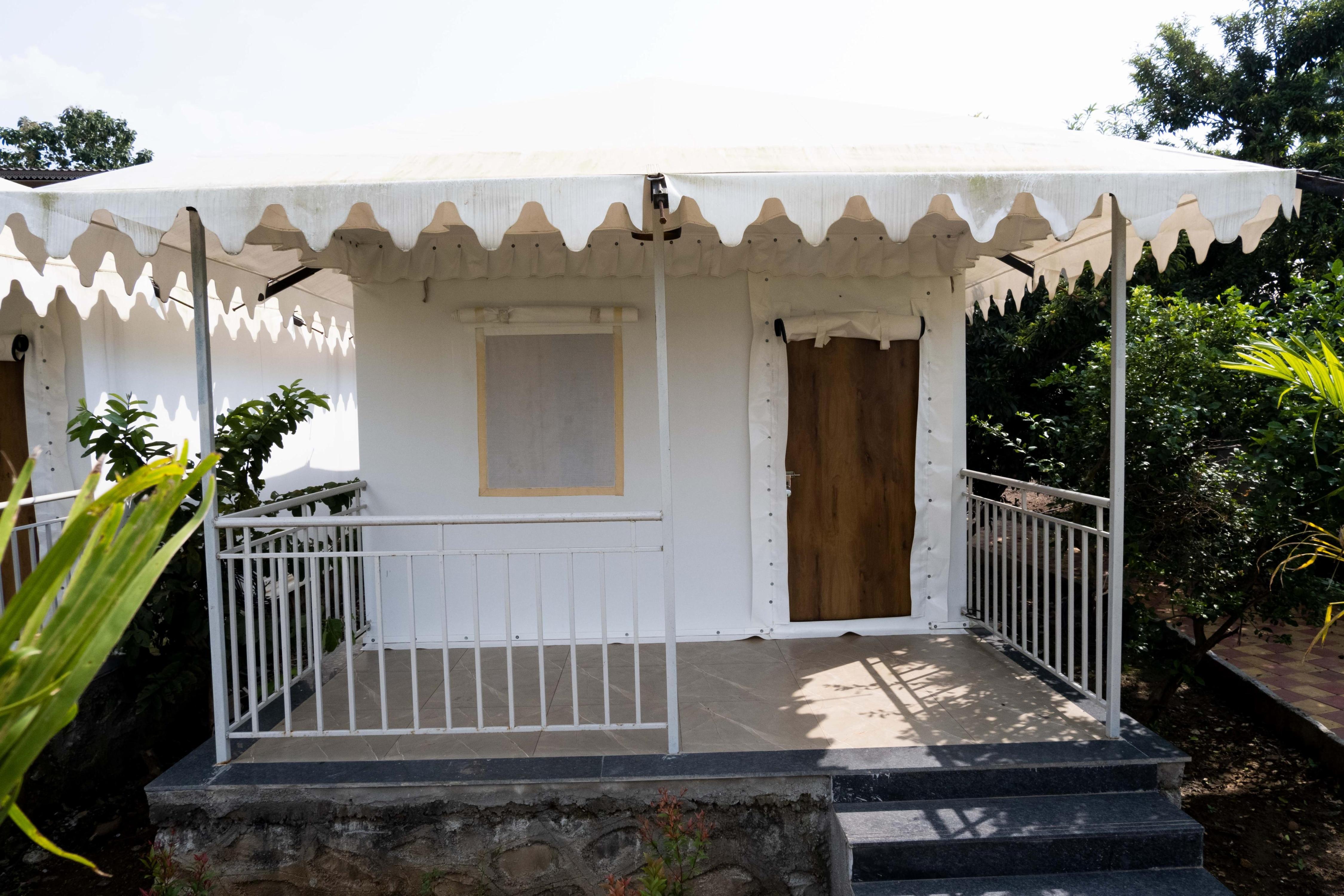 Malhar Resort Room Type - luxurious Tents with attached balcony.