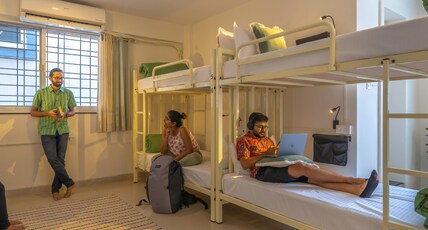 Zostel Bangalore (Koramangala) Room Type - 1 Bunk Bed | Deluxe 10 Bed Mixed Dorm | Shared en-suite washroom Zostel Bangalore (Koramangala) Room Type - 1 Bunk Bed | Deluxe 10 Bed Mixed Dorm | Shared en-suite washroom