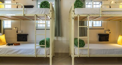 Zostel Bangalore (Koramangala) Room Type - 1 Bunk Bed | Deluxe 6 Bed Mixed Dorm | Shared en-suite washroom Zostel Bangalore (Koramangala) Room Type - 1 Bunk Bed | Deluxe 6 Bed Mixed Dorm | Shared en-suite washroom